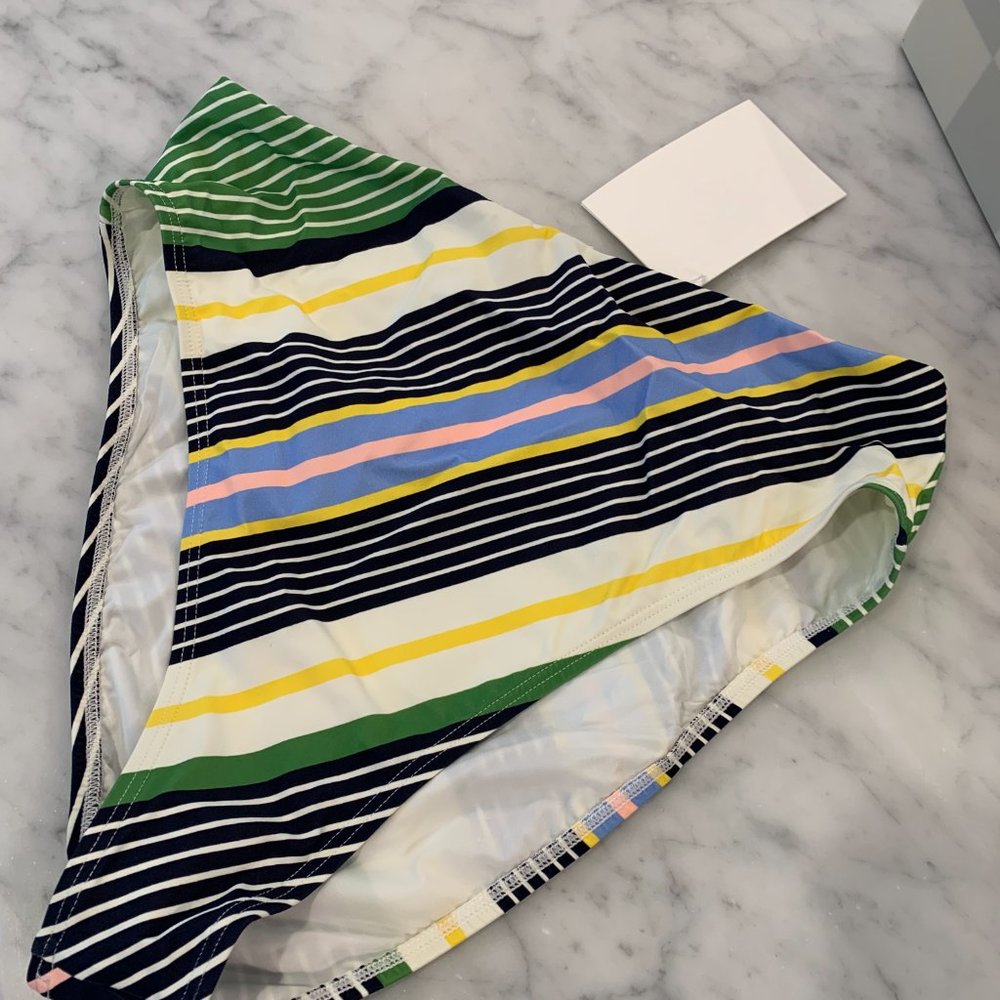 NEW Tory Burch Field Stripe Swim Bottoms Small NWT